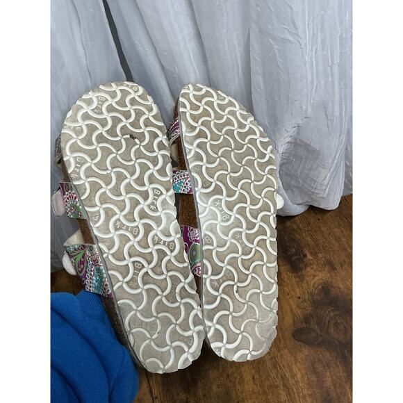 Birkenstock Birkis Franca Birko Flor Paisley Multi Strappy Sandals Size 40 US 9 - Picture 3 of 13